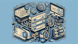 Illustration of website maintenance in outsourced WordPress support