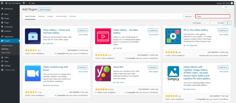 WordPress Plugins for Video