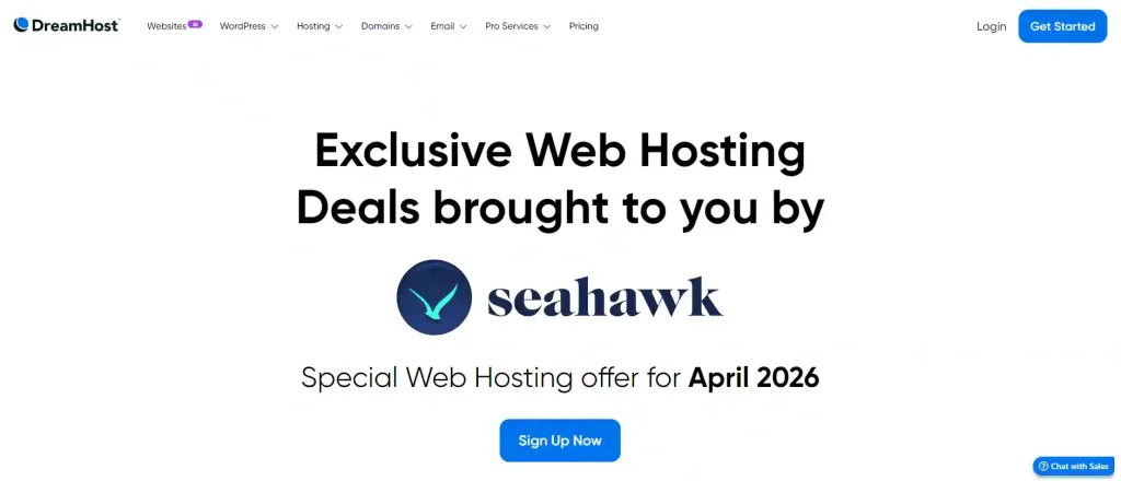 dreamhost homepage