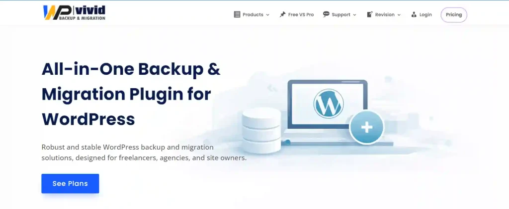 WPvivid for WordPress backup