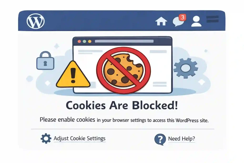 ‘Cookies Are Blocked’ Error in WordPress